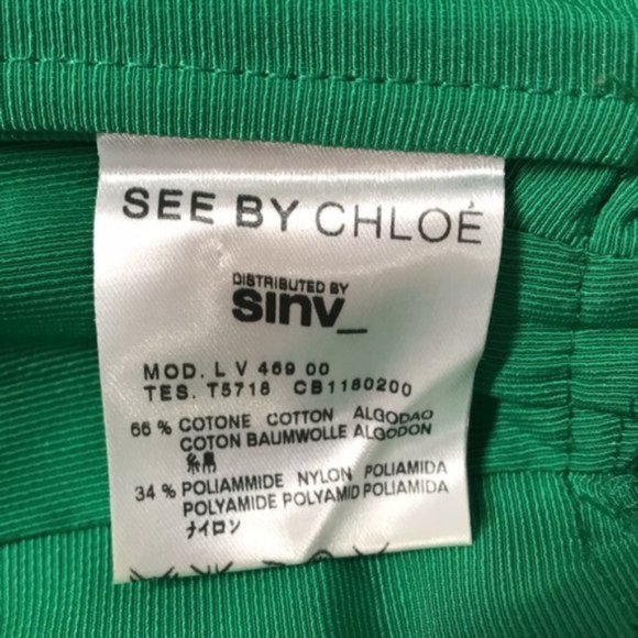 SEE BY CHLOE Sleeveless A-Line Green Dress - Picture 6 of 7